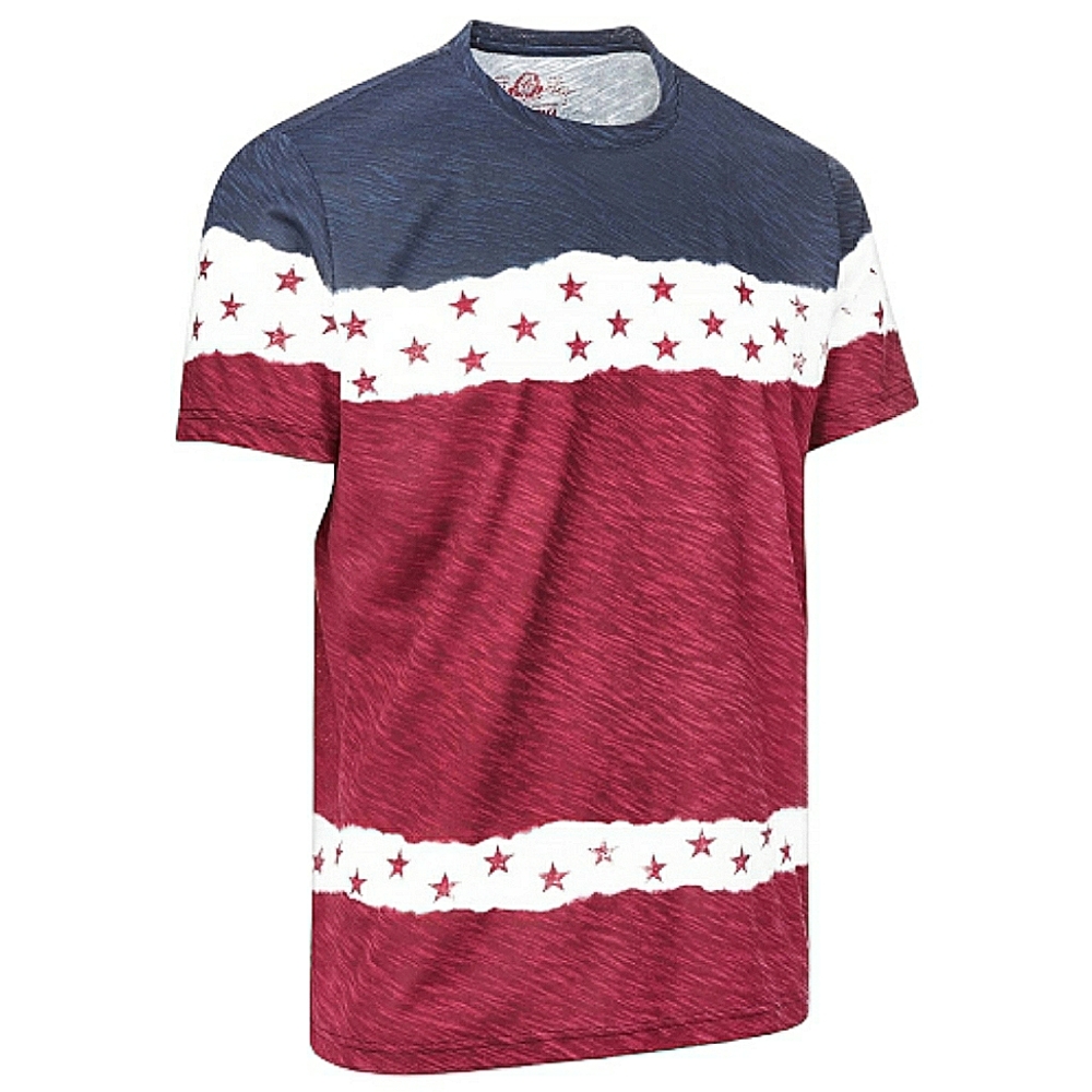 American Rag Americana Red White Blue Stars Stripes Crewneck TShirt L Unisex